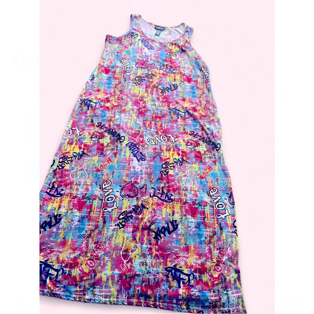 Colorful Abstract Women's Dress